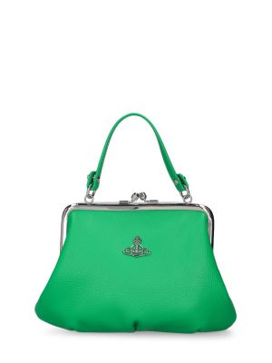 Bolso clutch de cuero de cuero sintético Vivienne Westwood verde