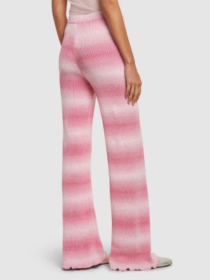 Pantalones de algodón de punto Msgm rosa