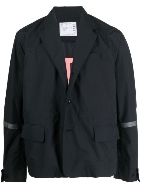 Ull lang blazer Sacai svart