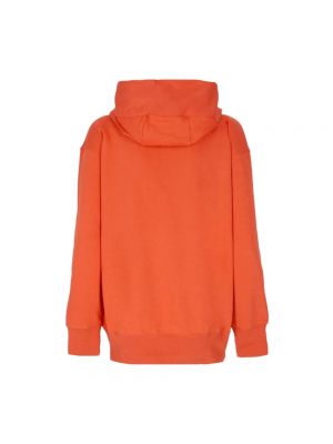 Bluza z kapturem polarowa oversize Nike pomarańczowa