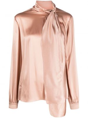 Блуза с панделка Alberta Ferretti розово