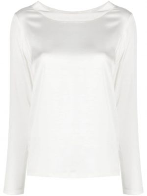 Сатенена блуза Mazzarelli бяло