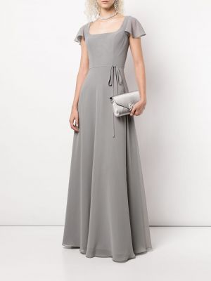 Vestido de noche ajustado Marchesa Notte Bridesmaids gris