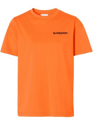 Brodert t-skjorte Burberry oransje