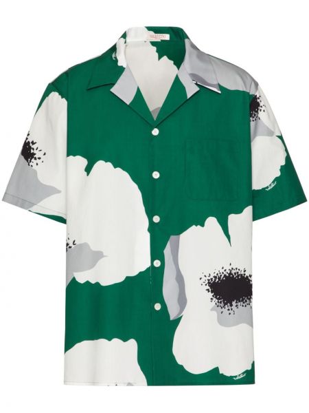 Риза с принт Valentino Garavani зелено