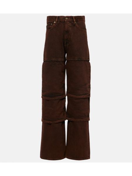 Jeans a vita alta baggy Y/project marrone