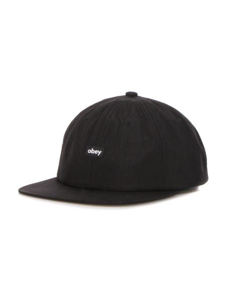 Nylonowa czapka z daszkiem Obey czarna