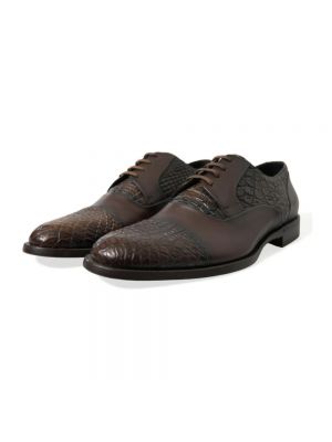 Zapatos oxford de cuero Dolce & Gabbana marrón