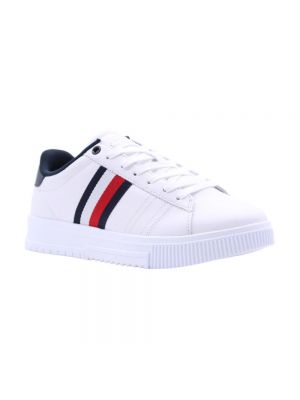 Sneakers di pelle Tommy Hilfiger bianco