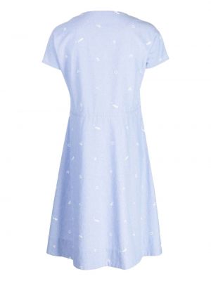 Sukienka koszulowa bawełniana z nadrukiem Sport B. By Agnès B.
