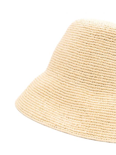 Siuvinėtas kepurė Prada smėlinė
