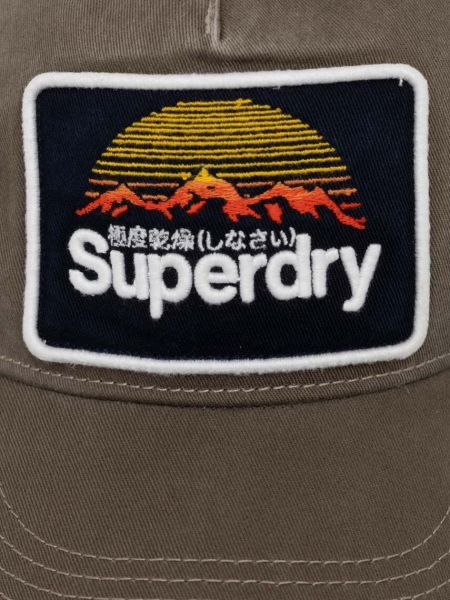 Pamučna kapa Superdry zelena