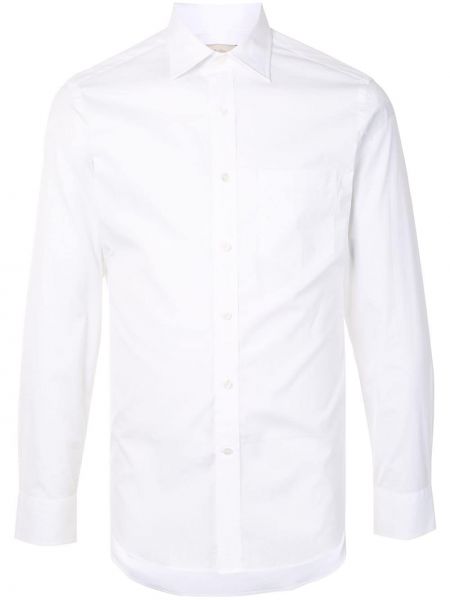 Camisa slim fit manga larga Kent & Curwen blanco