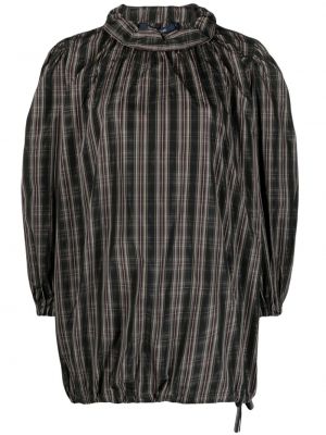 Bluza s karirastim vzorcem Sofie D'hoore črna