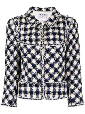 Veste en laine à carreaux Chanel Pre-owned