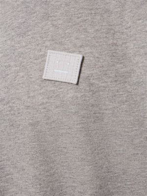 Jersey bombažna bombažna majica Acne Studios bela