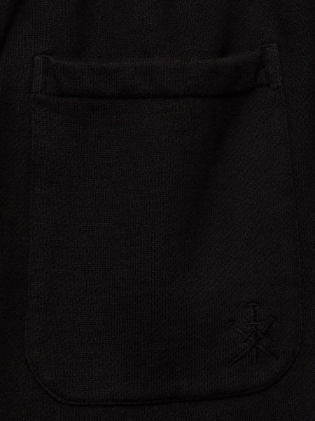 Bavlnené teplákové nohavice Unknown čierna