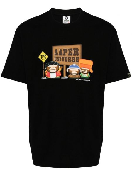 Pamuklu tişört Aape By *a Bathing Ape® siyah