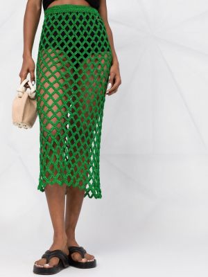 Zelené pouzdrová sukně Cult Gaia