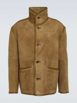 Reverzibilna jakna iz semiša Lemaire rjava