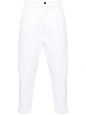 Voľné priliehavé nohavice Dondup biela