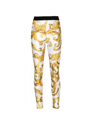 Legginsy Versace Jeans Couture białe