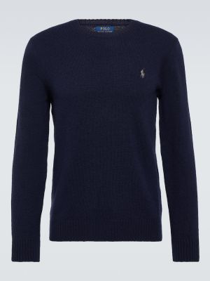Кашмирен вълнен пуловер Polo Ralph Lauren синьо
