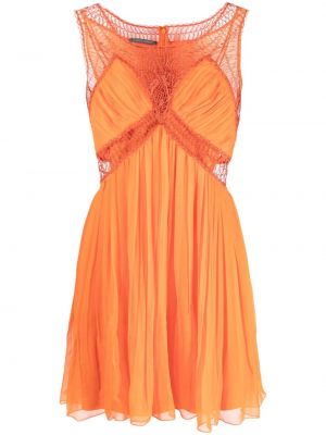 Plisserade klänning Alberta Ferretti orange