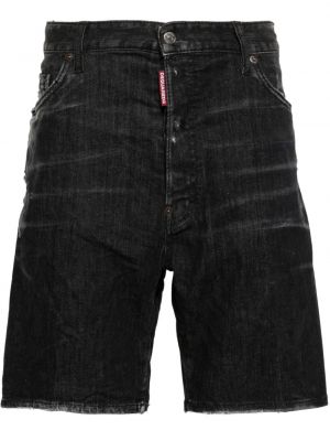Kratke jeans hlače Dsquared2 črna