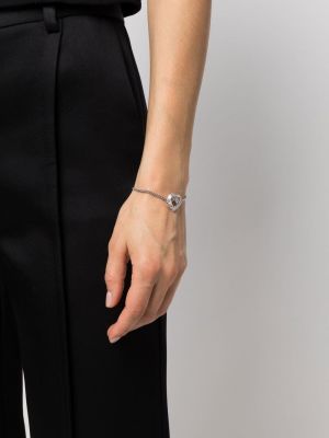 Bracelet de motif coeur Swarovski argenté