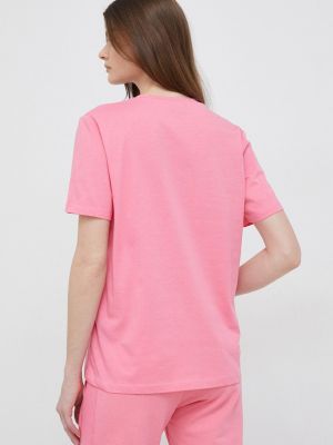 Бавовняна футболка Blauer рожева