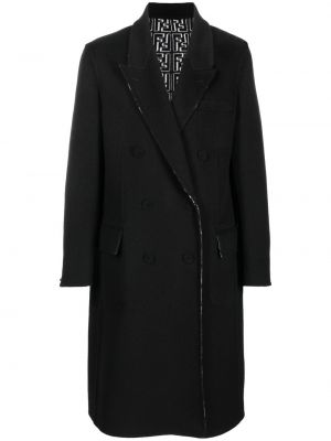 Двустранно палто с принт Fendi