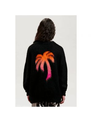 Jersey de tela jersey de cuello redondo Palm Angels negro
