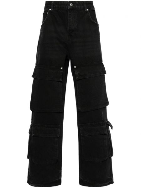 Straight fit džíny Represent černé