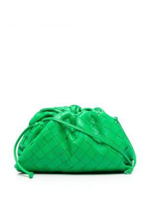 Crossbody táska Bottega Veneta zöld
