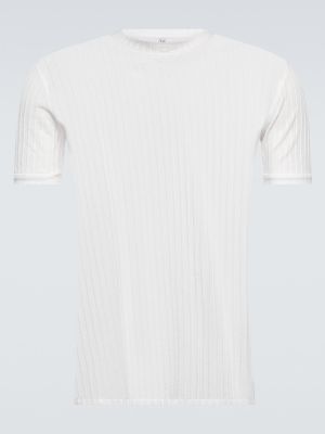 Pruhované bavlněné tričko jersey Winnie New York bílé