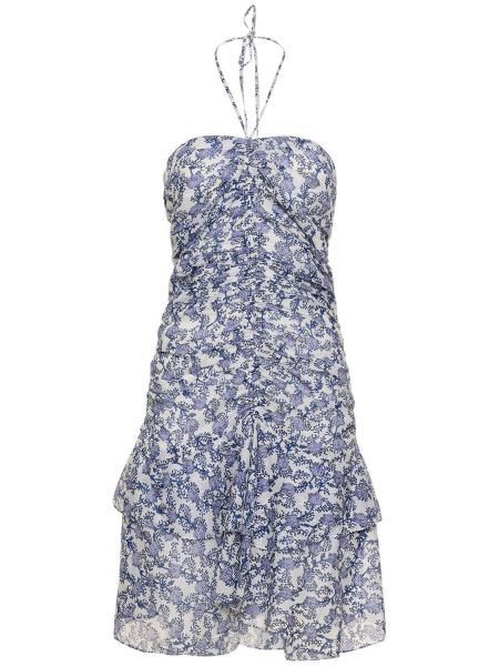 Floral bomull dress Marant Etoile blå