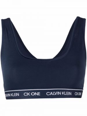 Trykt bralette Calvin Klein blå