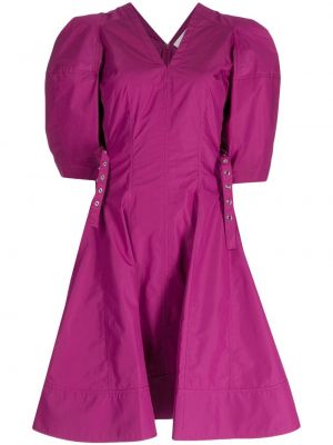 Коктейлна рокля с v-образно деколте 3.1 Phillip Lim виолетово