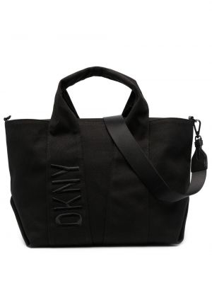 Brodert shoppingbag Dkny svart