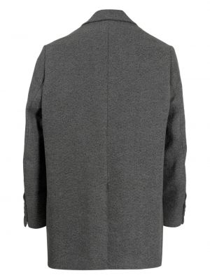 Plstěný vlněný kabát Ami Paris šedý