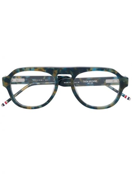Thom Browne Eyewear gafas con montura cuadrada - Verde