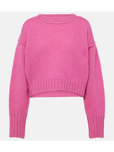 Шерстяной свитер Acne Studios розовый