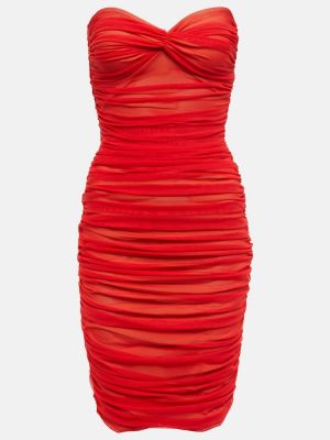 Mini robe Norma Kamali rouge