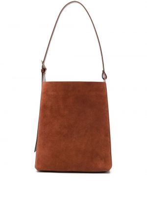 Lær shoppingbag A.p.c. brun