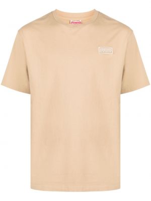 Bavlnené tričko s výšivkou Kenzo béžová