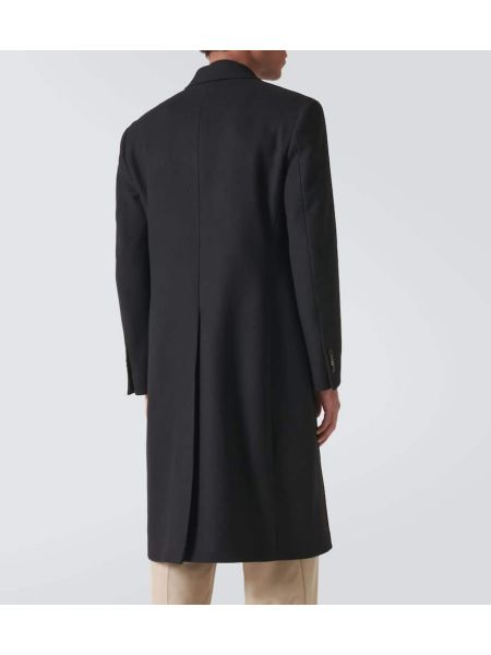 Μάλλινο παλτό Lardini μαύρο
