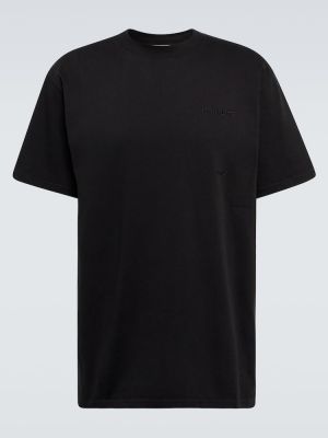 Памучна тениска от джърси Cdlp черно