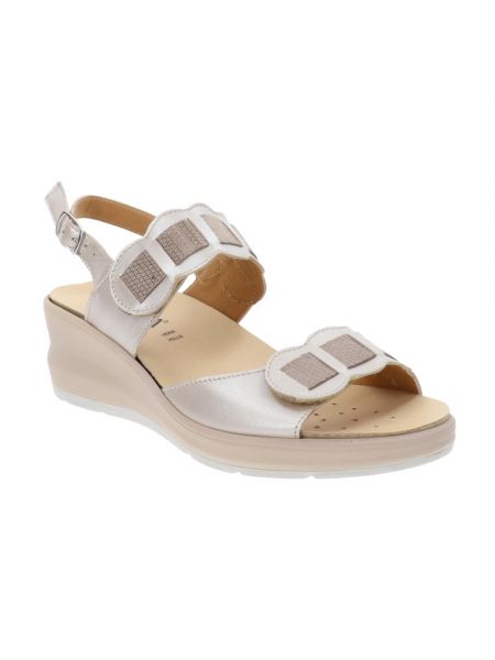 Leder sandale Cinzia Soft beige
