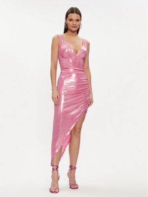 Κοκτέιλ φόρεμα Norma Kamali ροζ